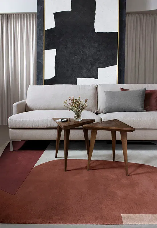 Scandi Cloudberry Rug - Red, Wool alternate view