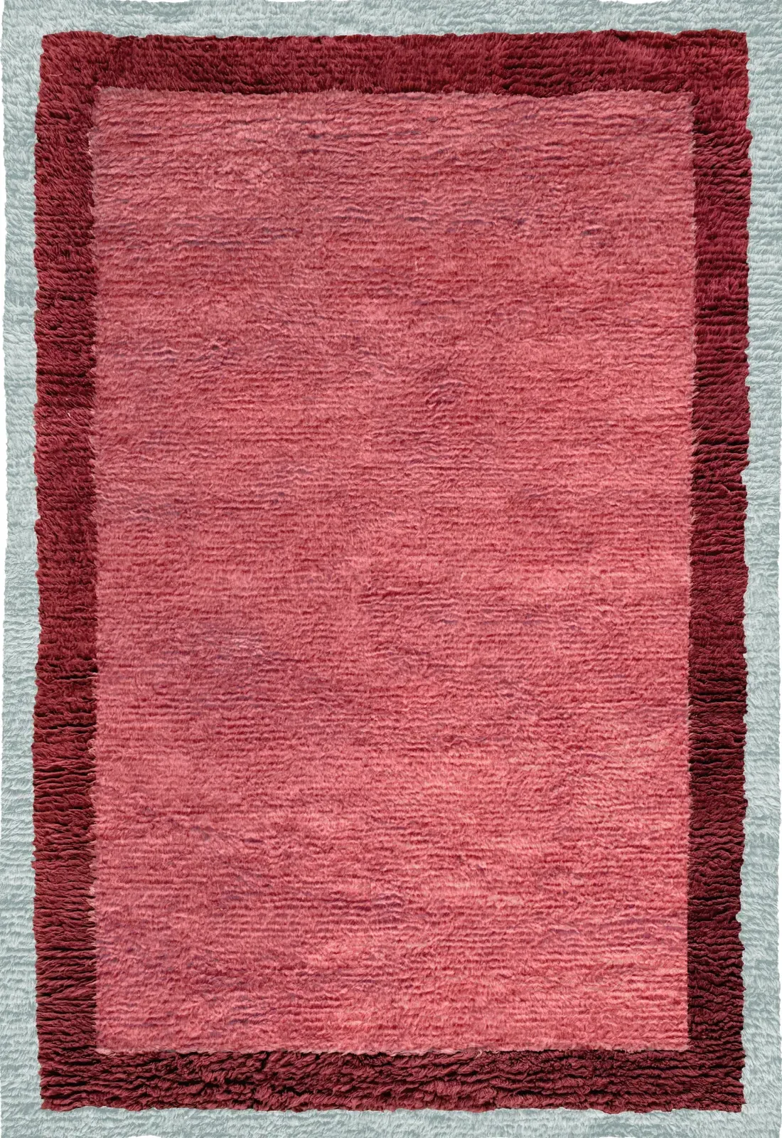 Shaggy Edge Rose Rug - Wool alternate view