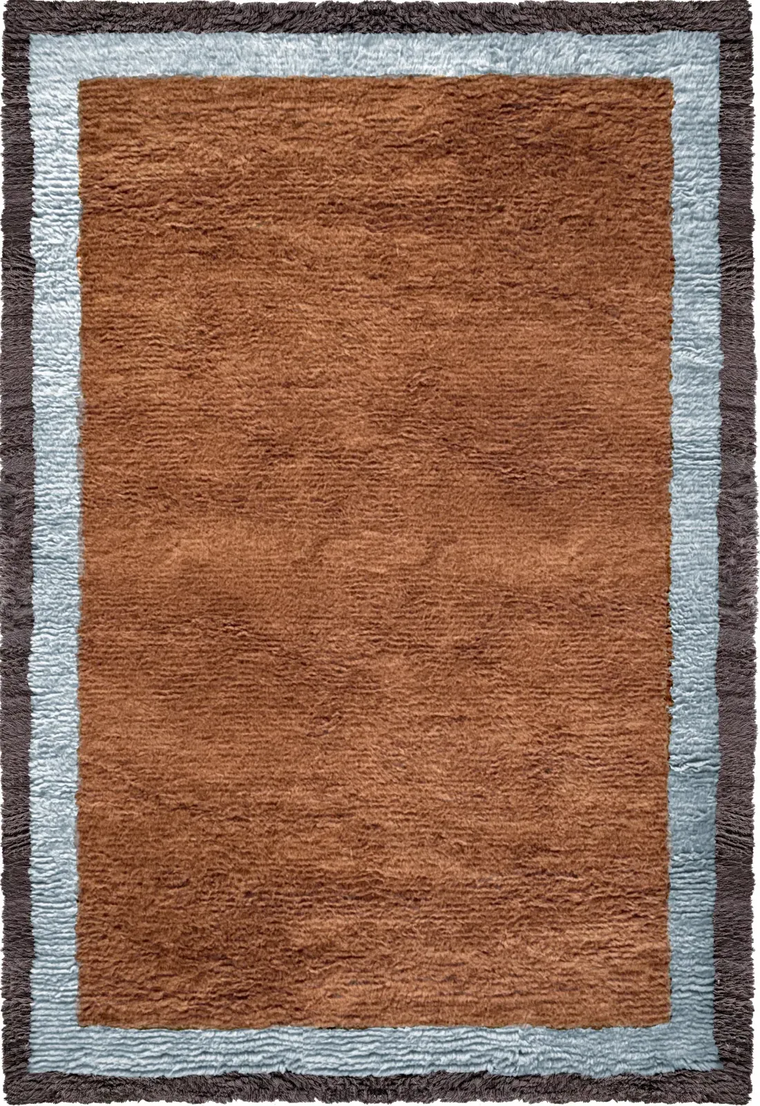 Shaggy Edge Rug - Amber, New Zealand Wool alternate view