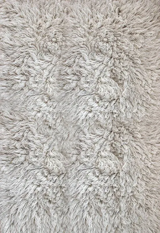 Shaggy Hand-Knotted Rug - Mocha Melange, Wool alternate view