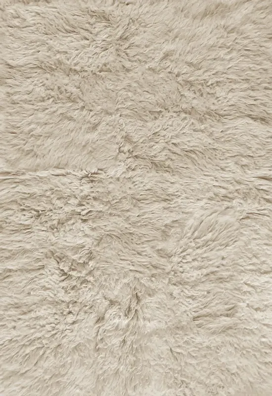Shaggy Hand-Knotted Rug - Oatmeal, New Zealand Wool alternate view
