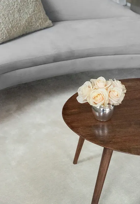 Solid Recycled Rug - Pearl White, PET Fiber alternate view