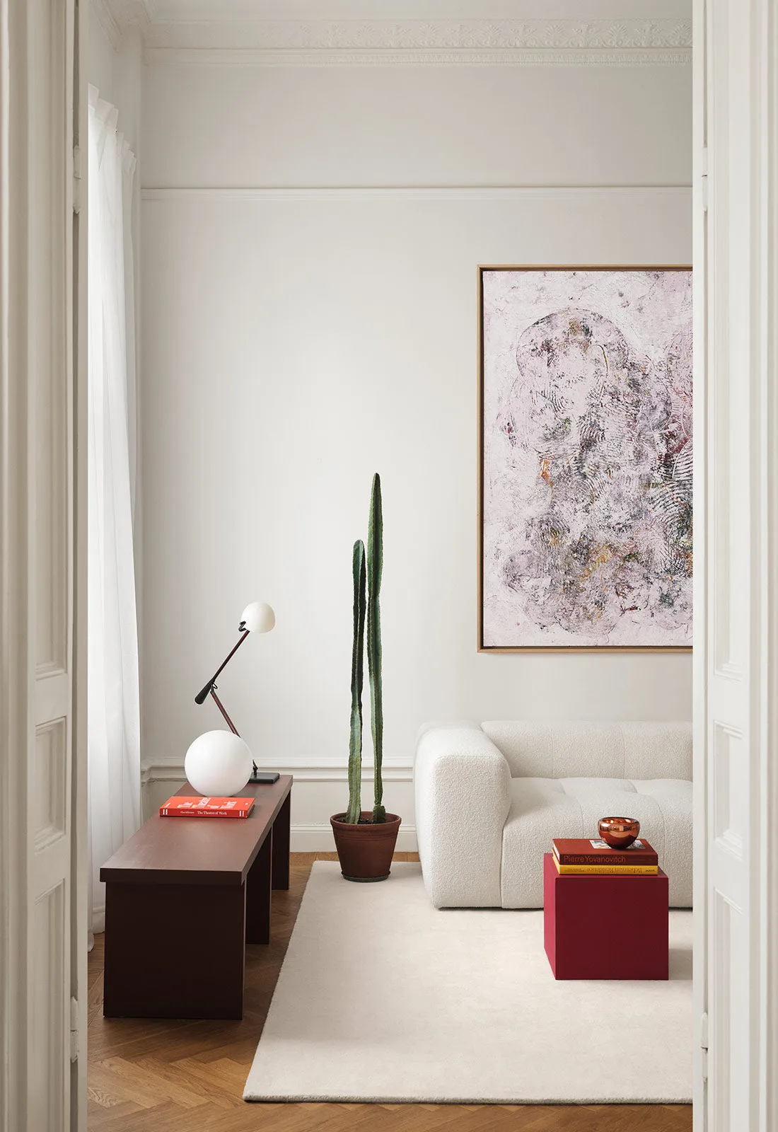 Solid Wool Rug - Bone White, Wool alternate view