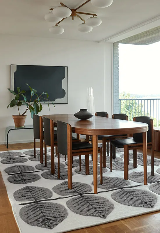 Stig Lindberg Bersa Birch Grey Rug - Grey, New Zealand Wool alternate view