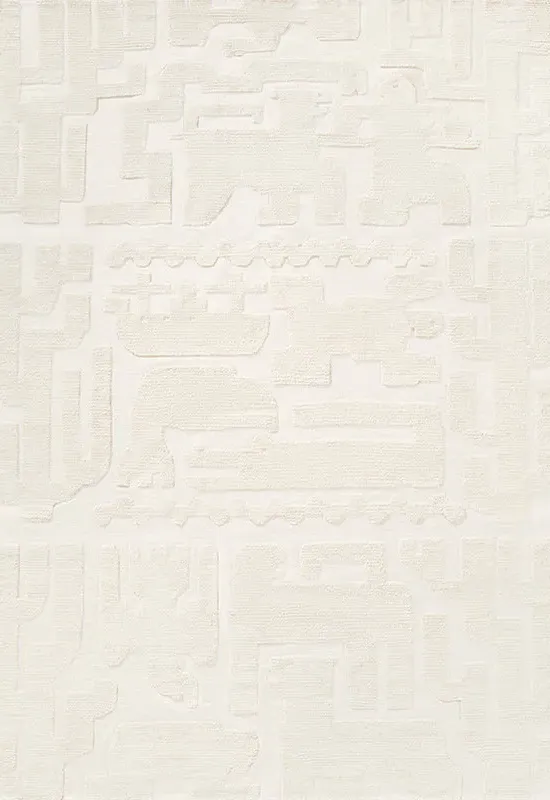 Stig Lindberg Gunnel Rug - Bone White, New Zealand Wool product