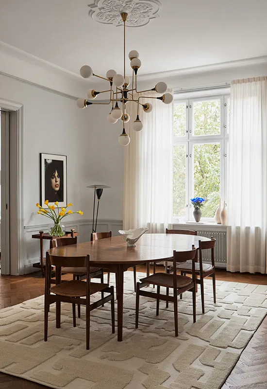 Stig Lindberg Gunnel Rug - Bone White, New Zealand Wool alternate view