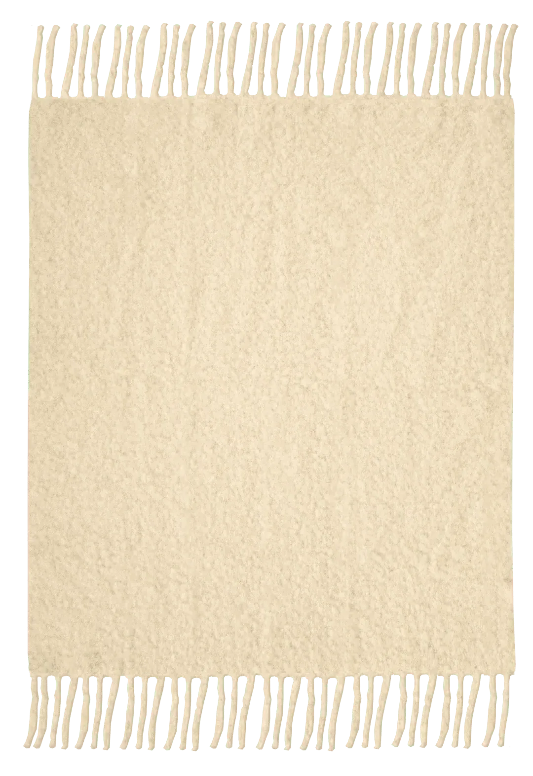 Teklan Chunky Mohair Blanket - Pale Banana product