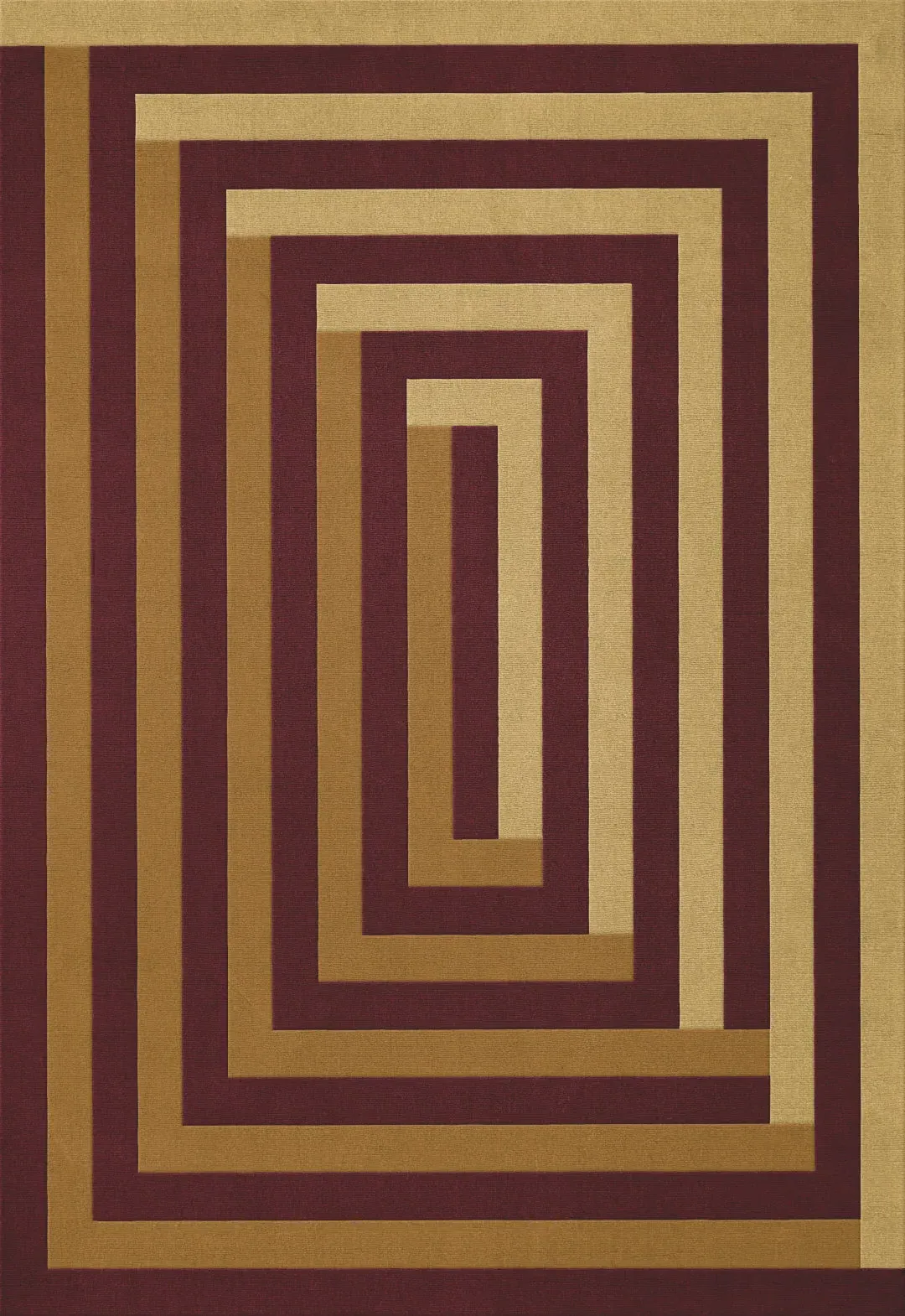Teklan Labyrinth Mulberry Sand Rug - Wool alternate view