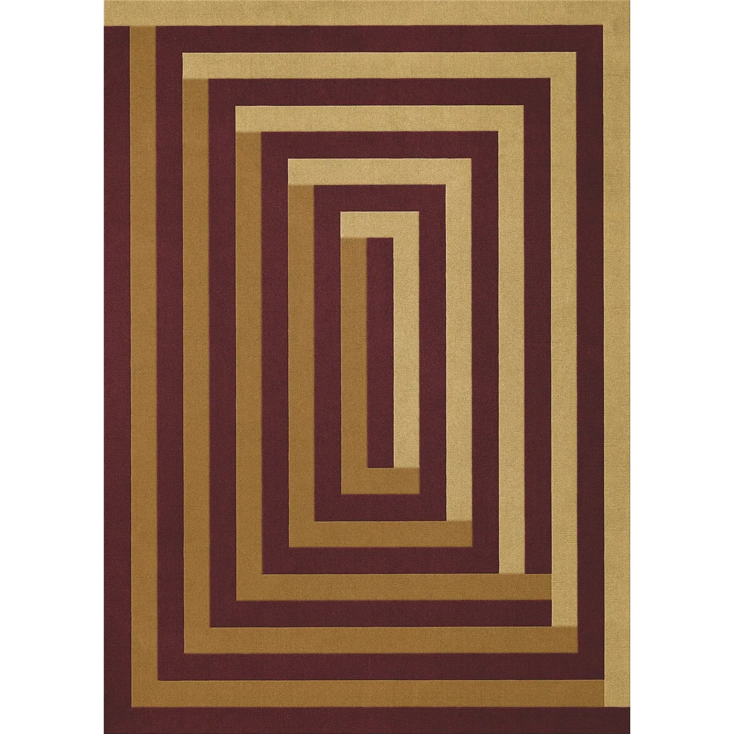Teklan Labyrinth Mulberry Sand Rug - Wool product