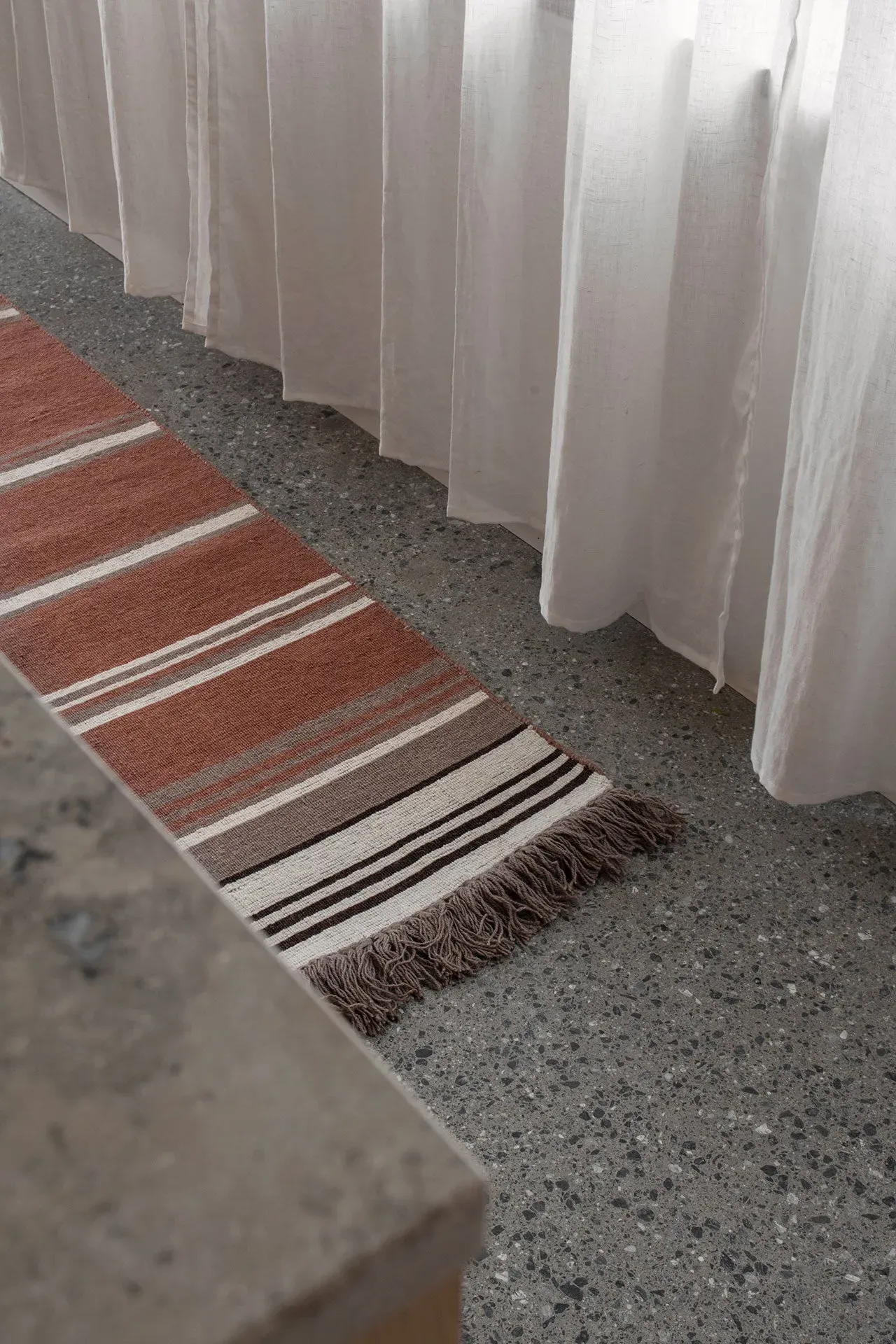Terra Runner Rug - Coral alternate view