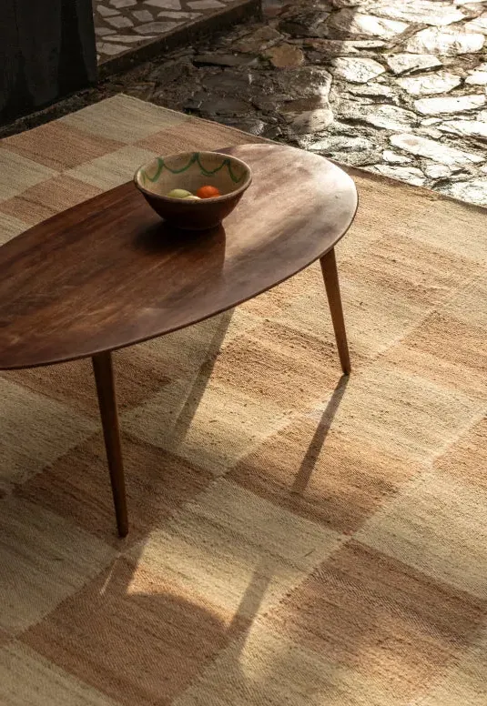 The Sicilian Daffodil Jute Rug - Chess Pattern alternate view