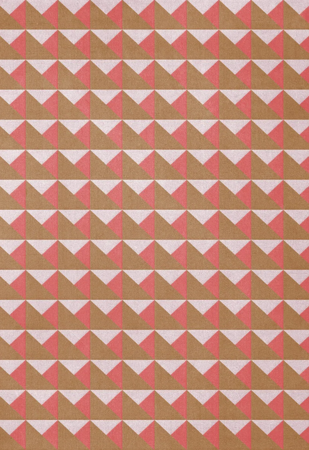 Triangle 10 Year Collection Rug - Persimmon Pink, Wool product