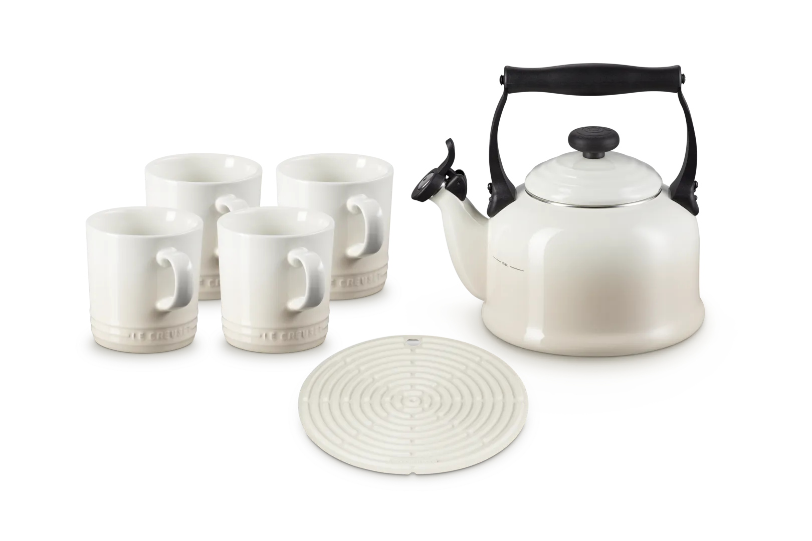 6-Piece Tea Set - Enamelled Steel & Stoneware product