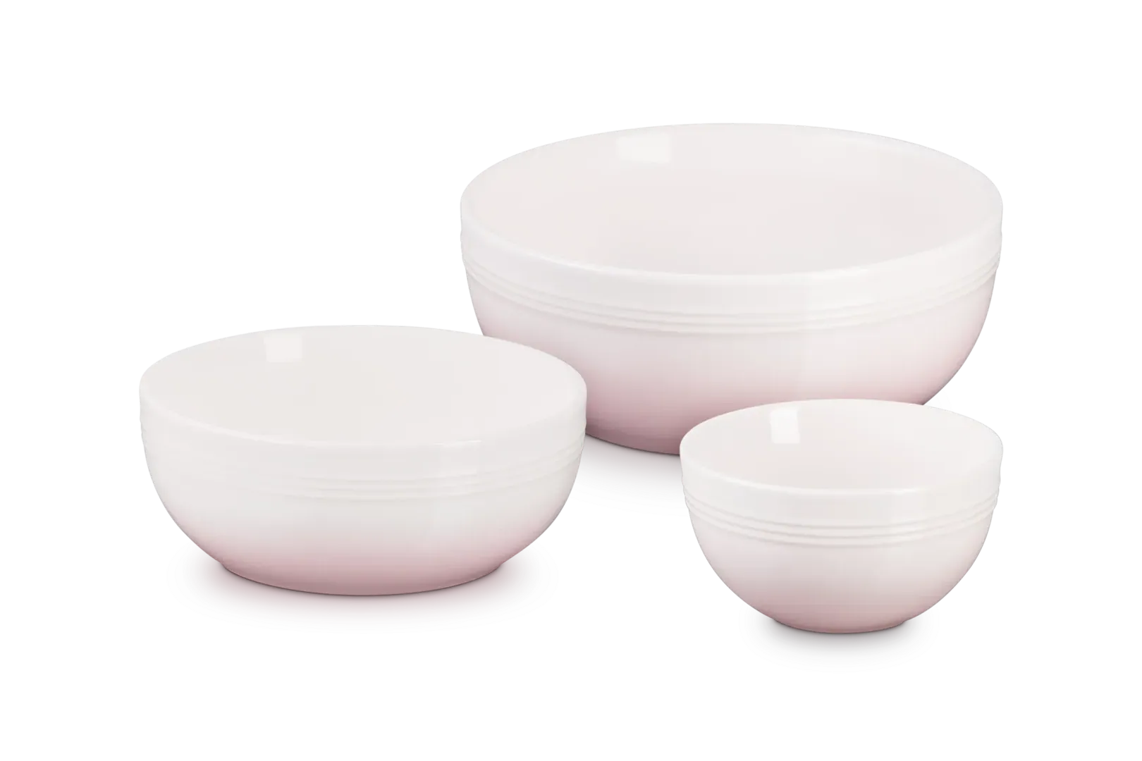 Coupe Stoneware Set of 3 Serving Bowls by Le Creuset