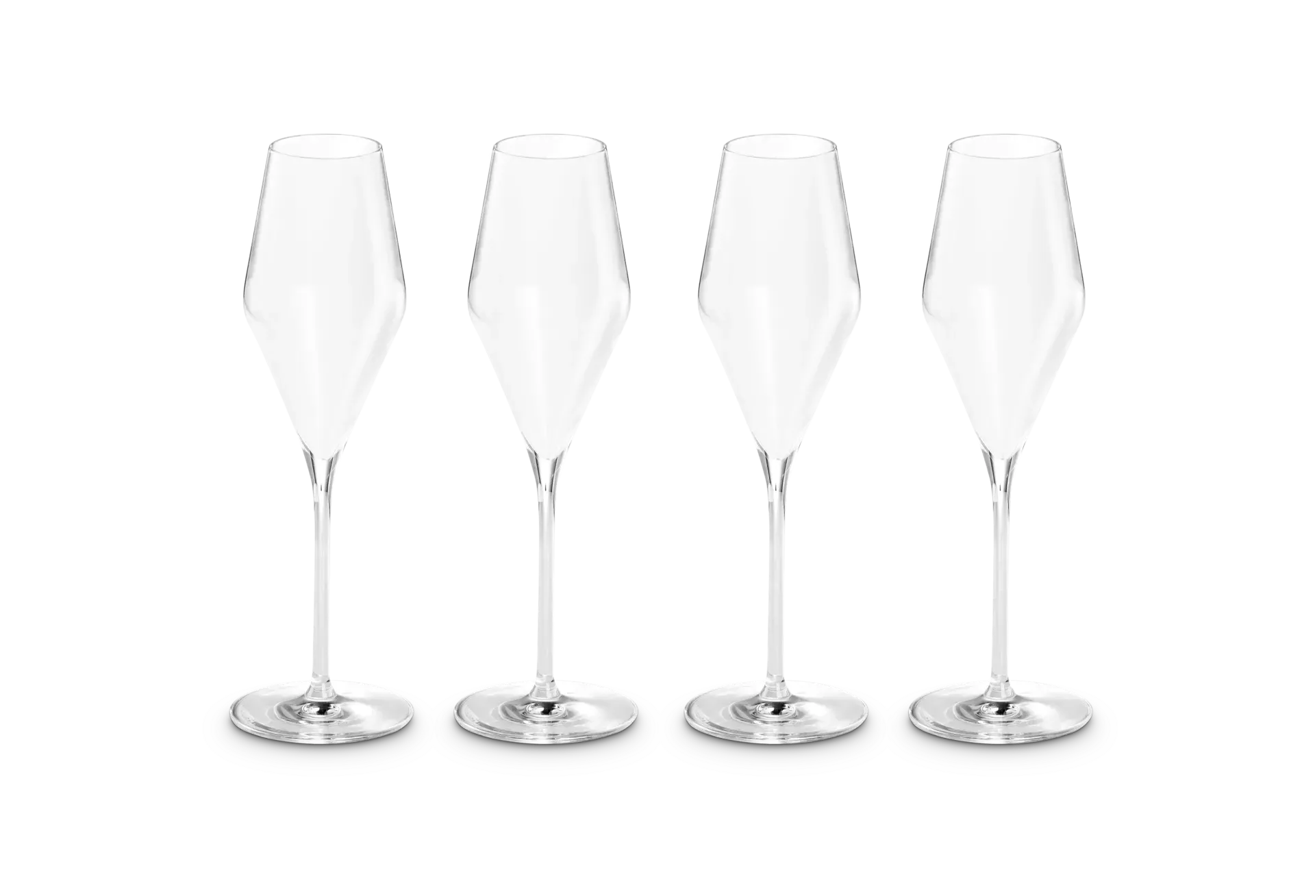 Le Creuset Set of 4 Tulip Sparkling Wine Glasses - Crystal product