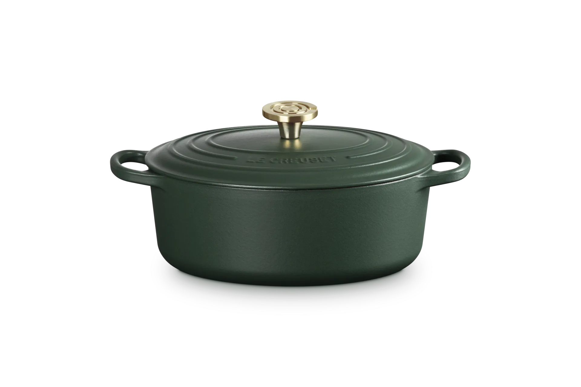 Oval Casserole with Crucible Knob - Enamelled Cast Iron by Le Creuset