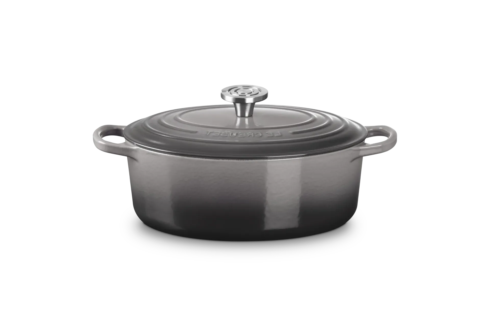 Oval Casserole with Crucible Knob - Enamelled Cast Iron by Le Creuset