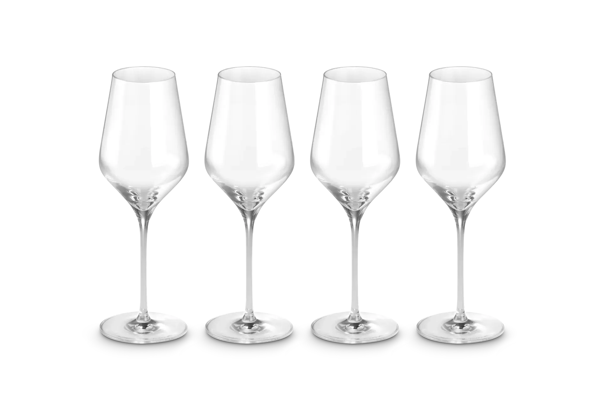 Set of 4 White Wine Glasses - Crystal product