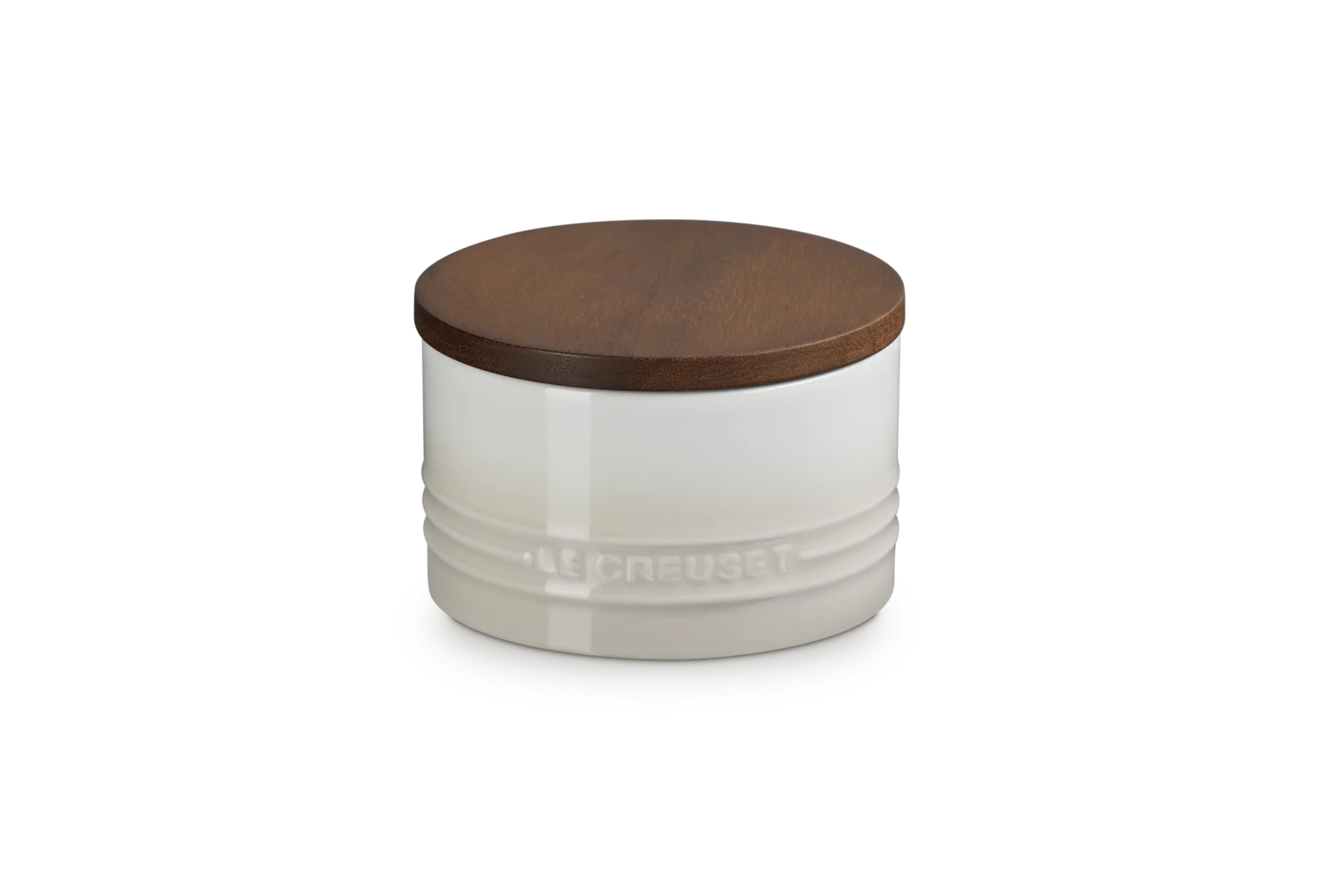 Signature Stoneware Storage Jar - Acacia Lid by Le Creuset
