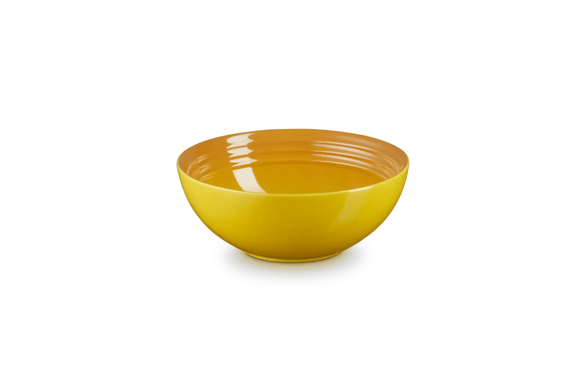 Stoneware Cereal Bowl with Three-Ring Rim Design by Le Creuset