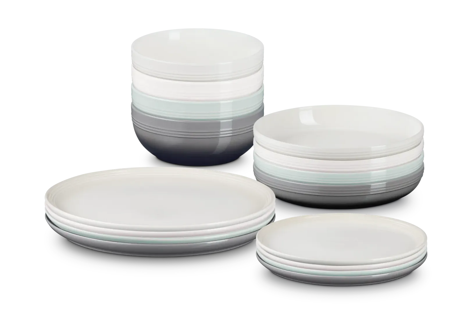 Stoneware Coupe 16-Piece Dinnerware Set - Multicolour by Le Creuset