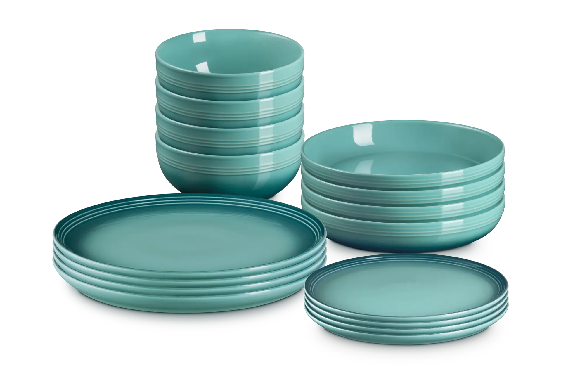 Stoneware Coupe 16-Piece Dinnerware Set by Le Creuset