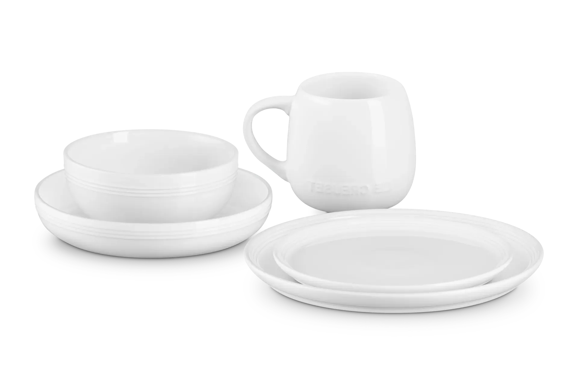 Stoneware Coupe 5-Piece Dinnerware Set by Le Creuset