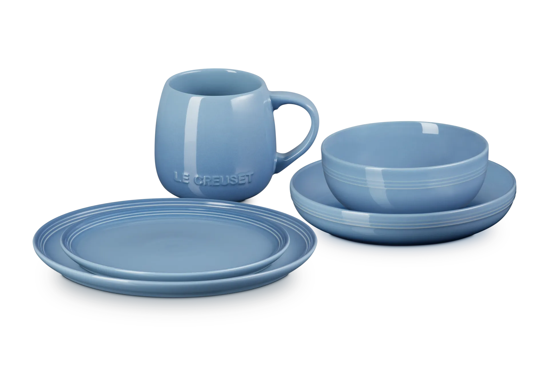 Stoneware Coupe 5-Piece Dinnerware Set by Le Creuset