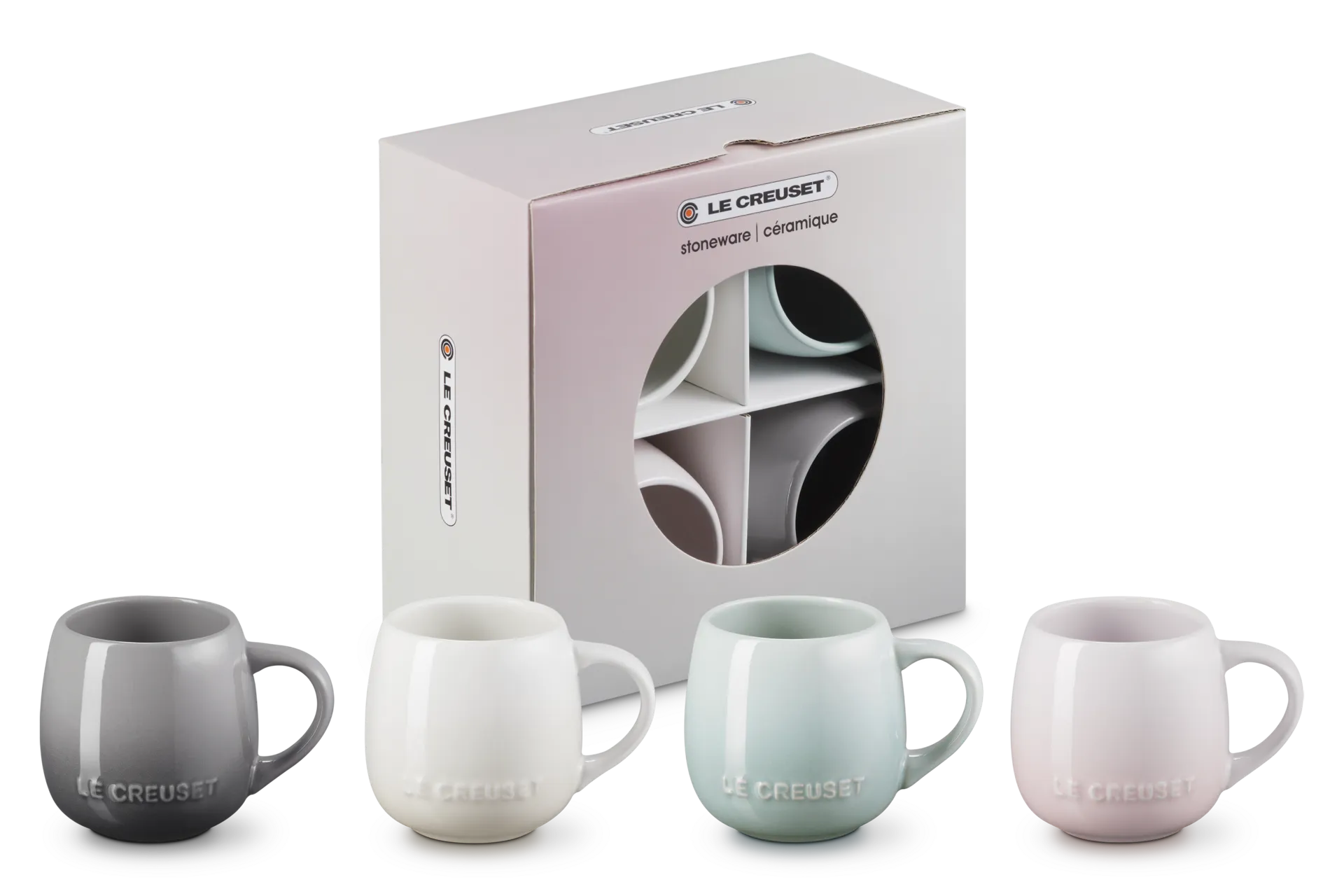 Stoneware Coupe Set of 4 Mugs product
