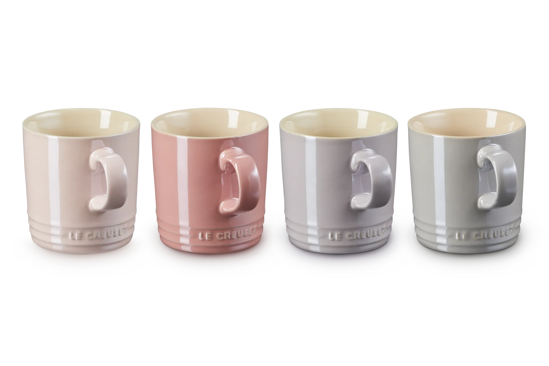 Stoneware Metallics Set of 4 Mugs - Pastel product