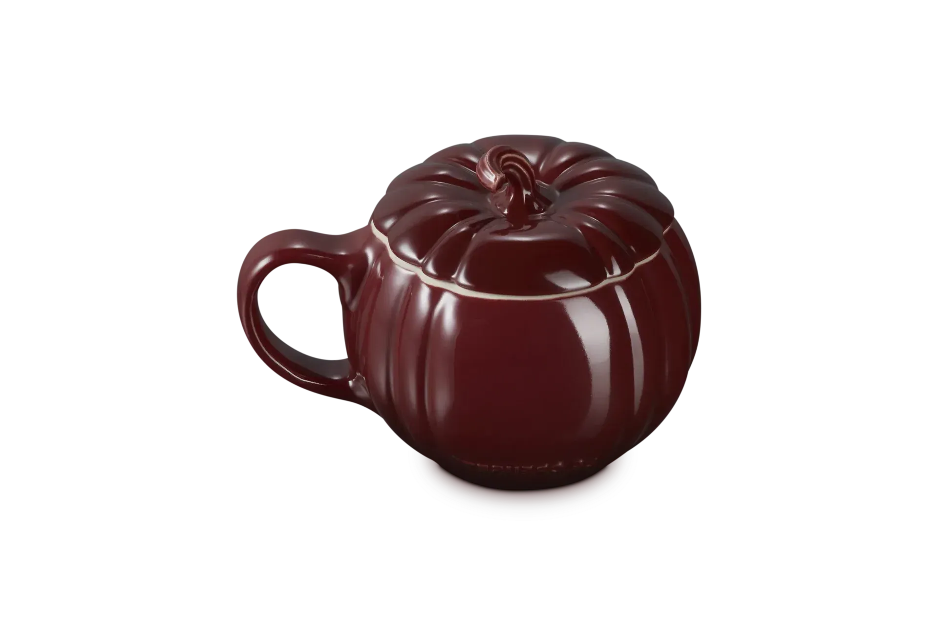 Stoneware Pumpkin Mug with Lid - Stoneware product