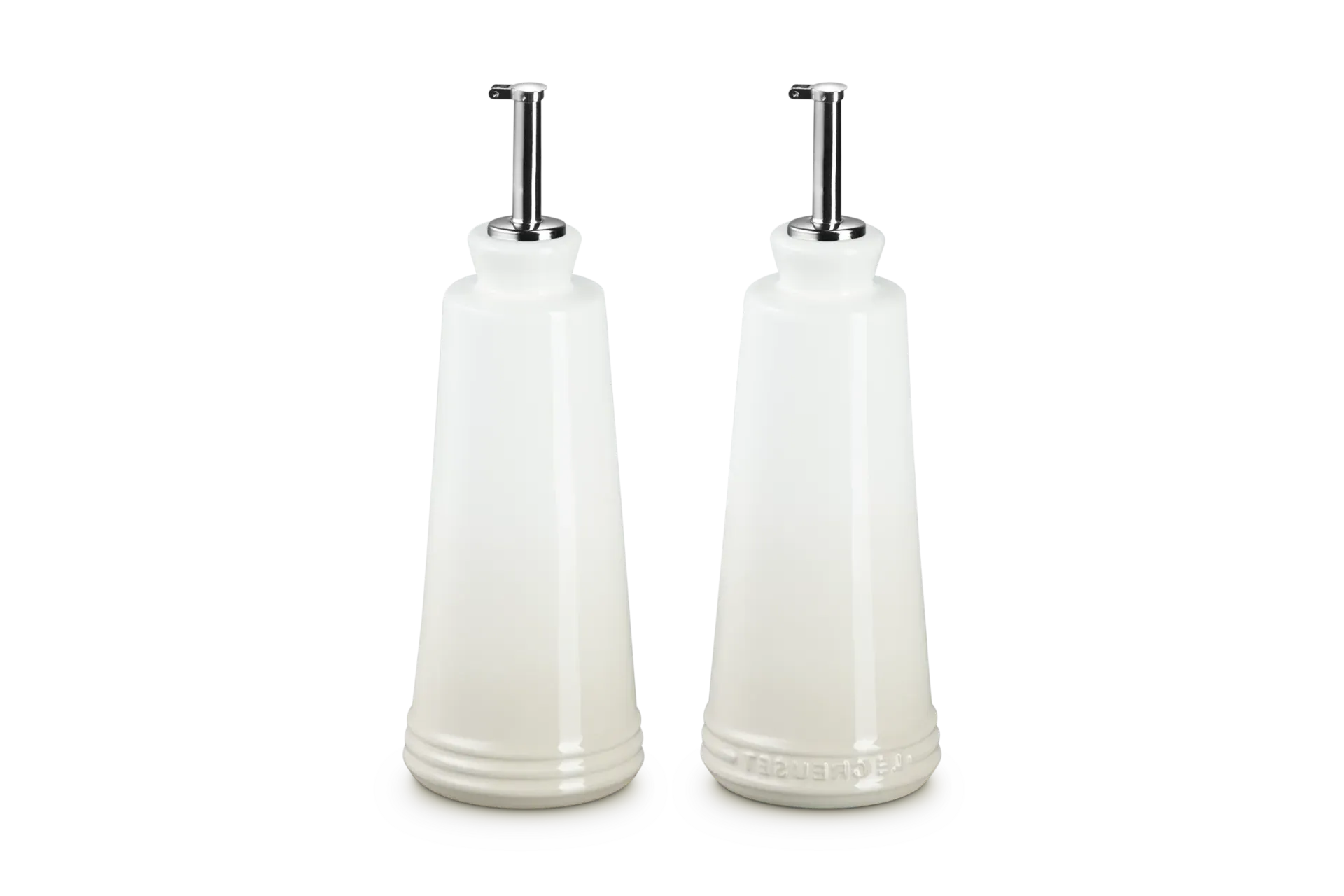 Stoneware Signature Oil and Vinegar Set - Stoneware, Stainless Steel by Le Creuset