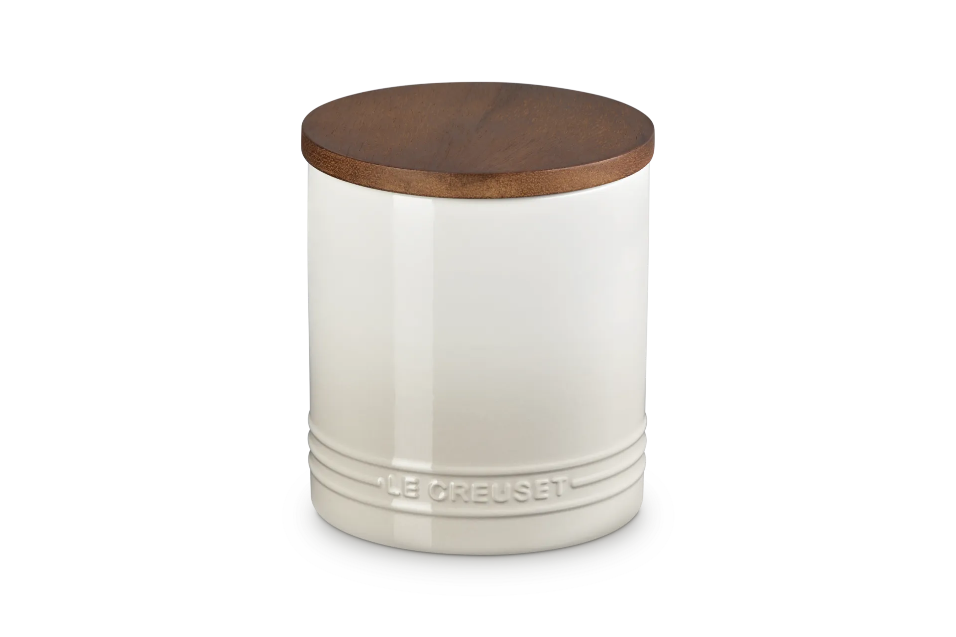 Stoneware Signature Storage Jar - Stoneware, Acacia by Le Creuset