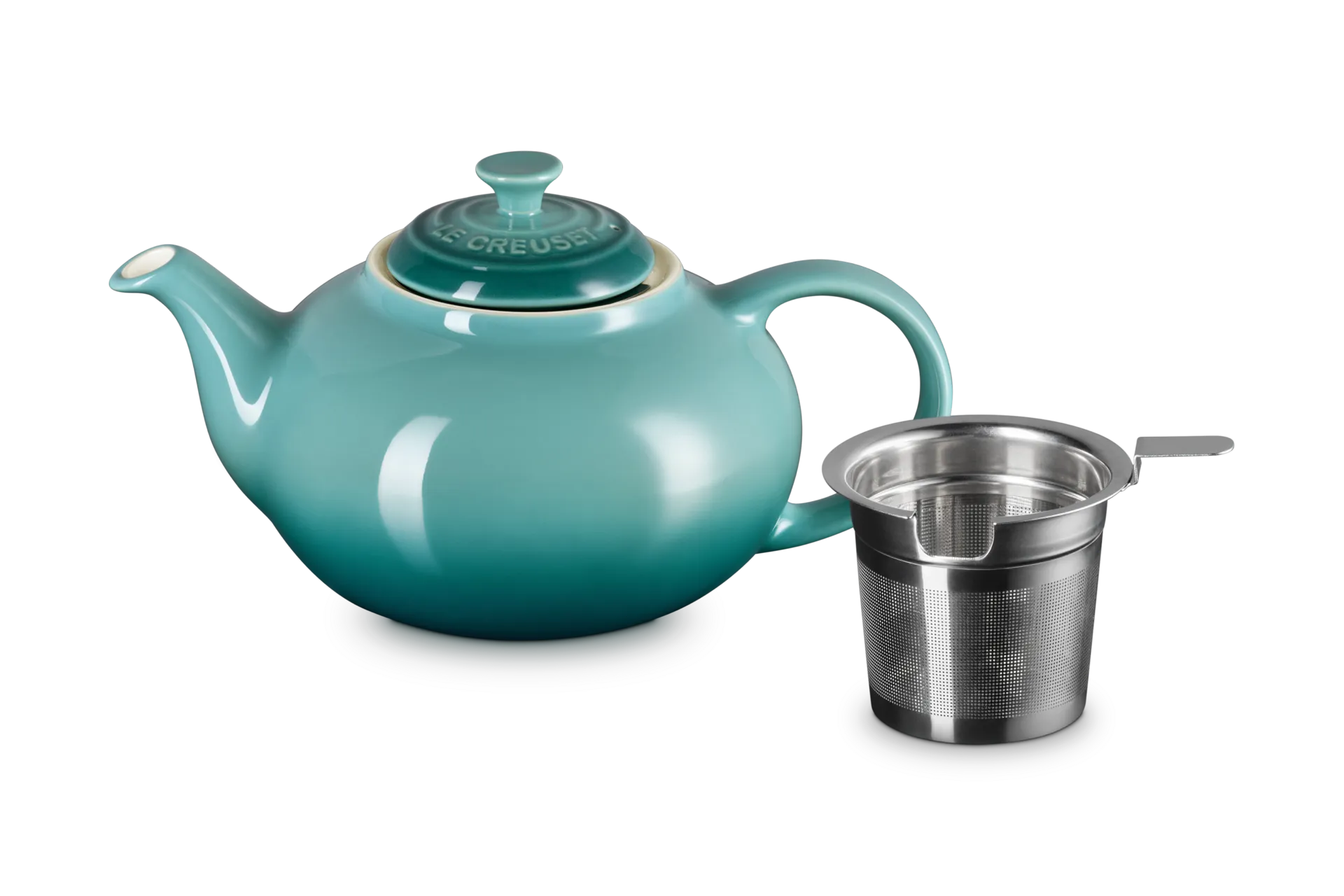 Stoneware Teapot with Stainless Steel Infuser by Le Creuset