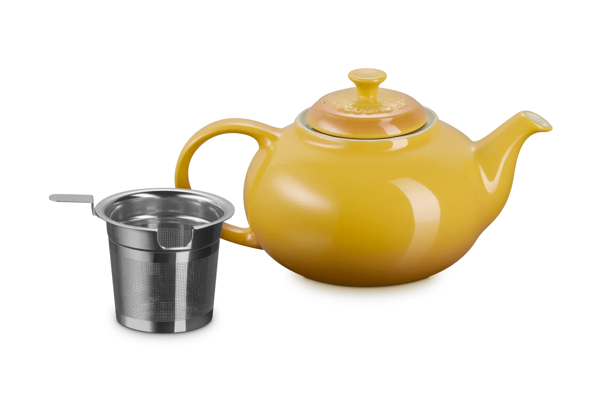Stoneware Teapot with Stainless Steel Infuser by Le Creuset