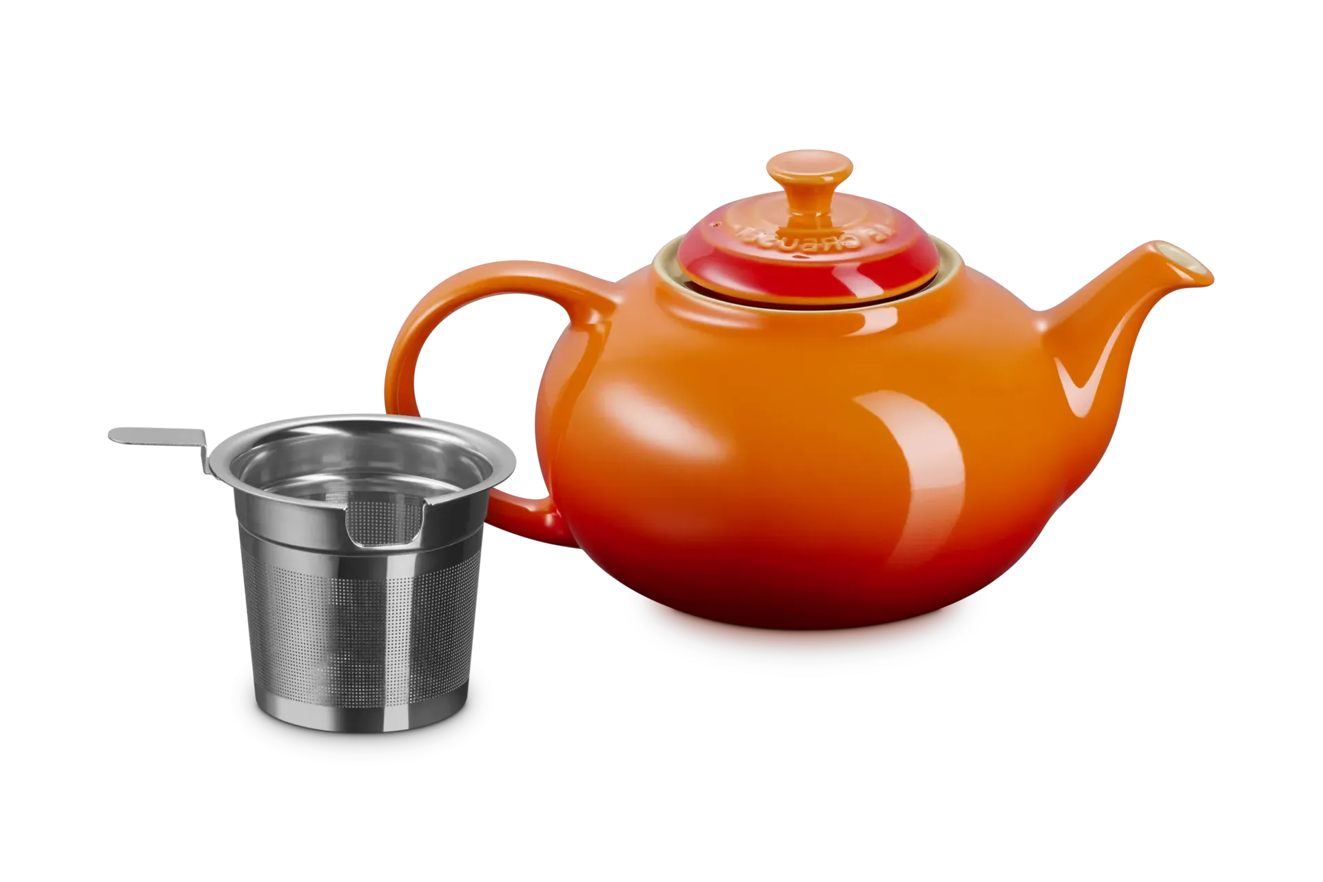 Stoneware Teapot with Stainless Steel Infuser product