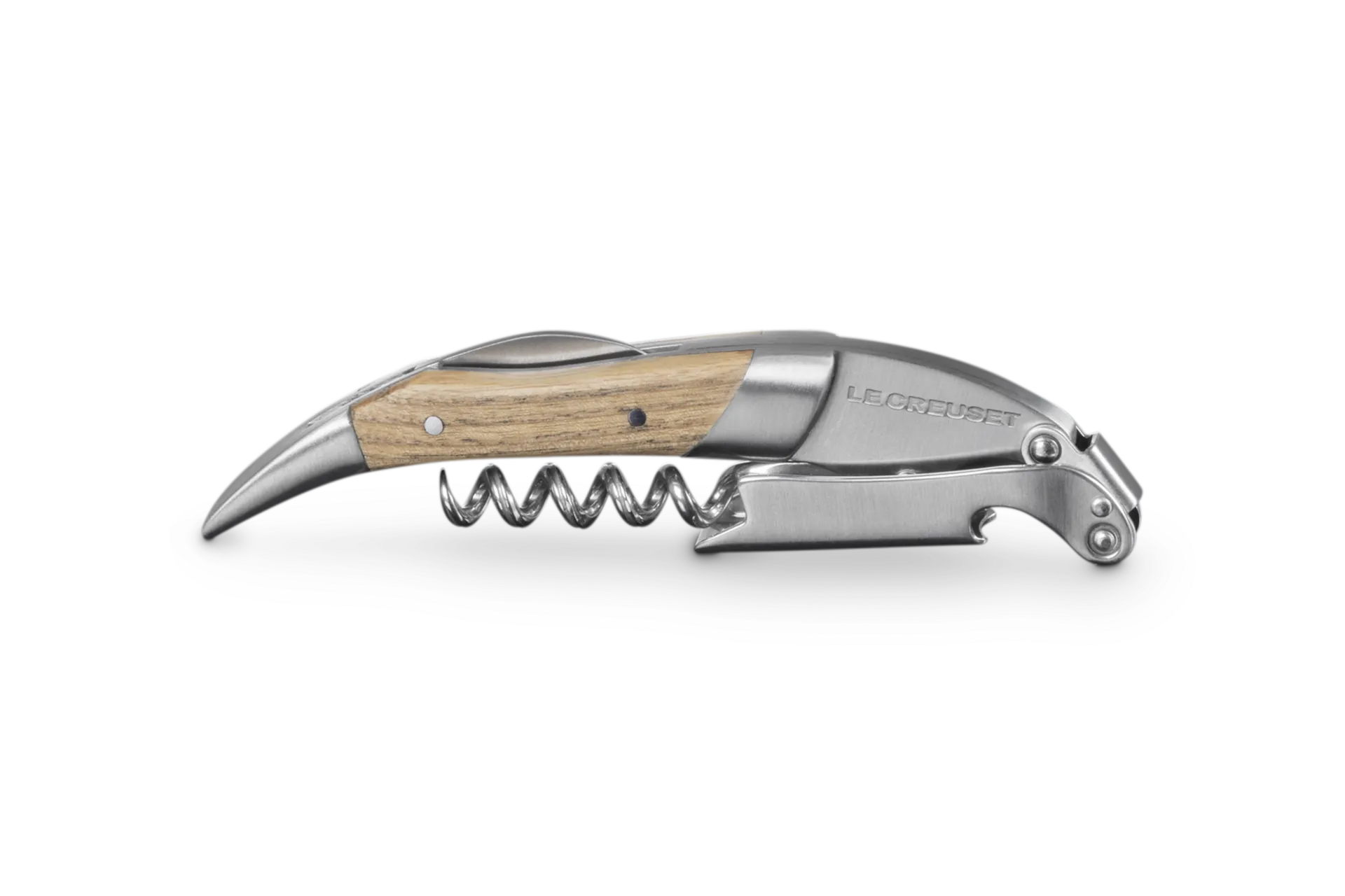 Waiter's Corkscrew with Foil Cutter - Oak Wood product
