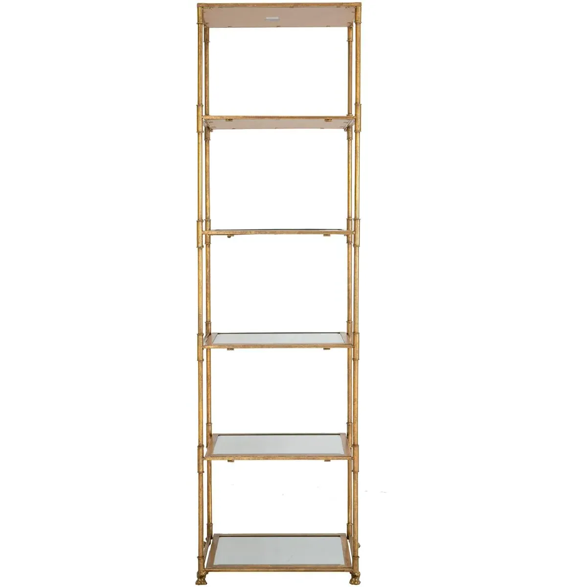 Persia Tall Shelf - Gold, Iron/Glass alternate view