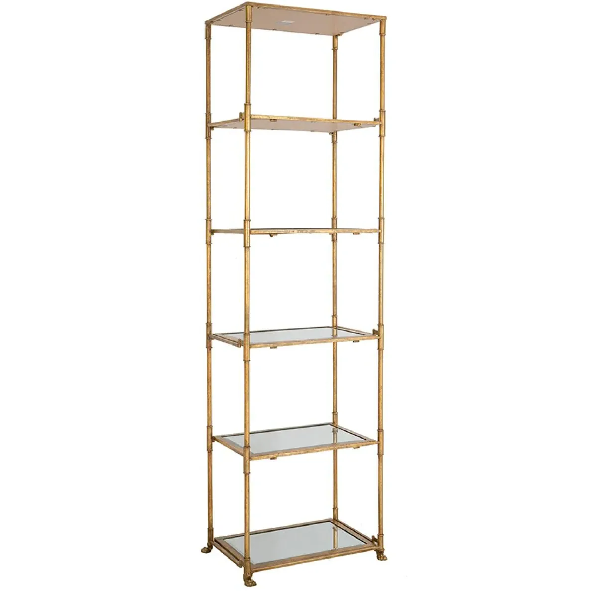 Persia Tall Shelf - Gold, Iron/Glass product