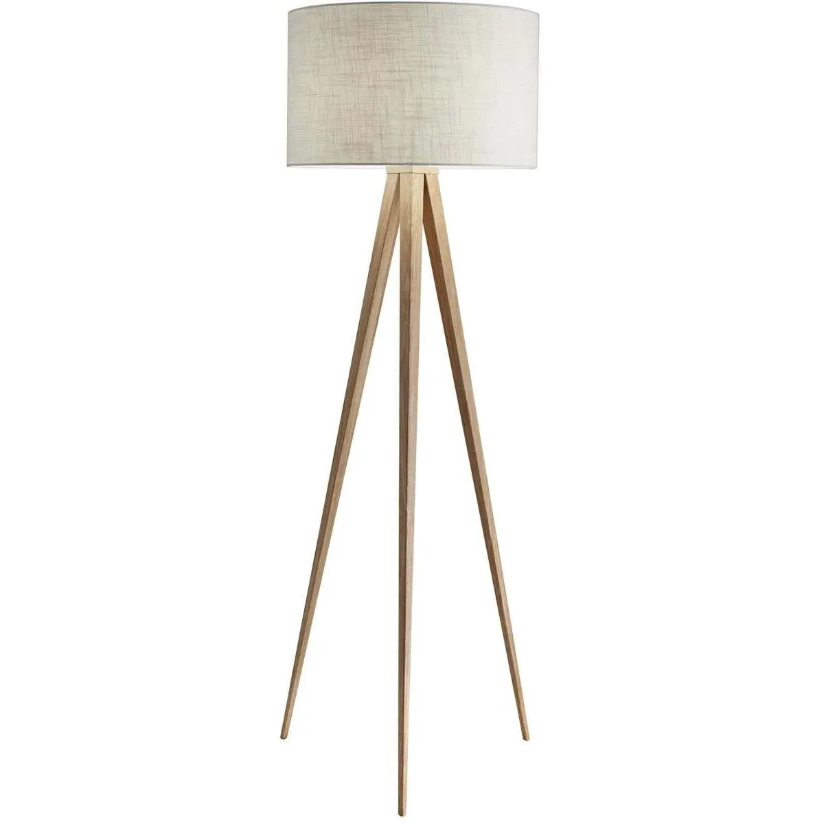 Adesso Director Floor Lamp - Natural Wood, Metal product