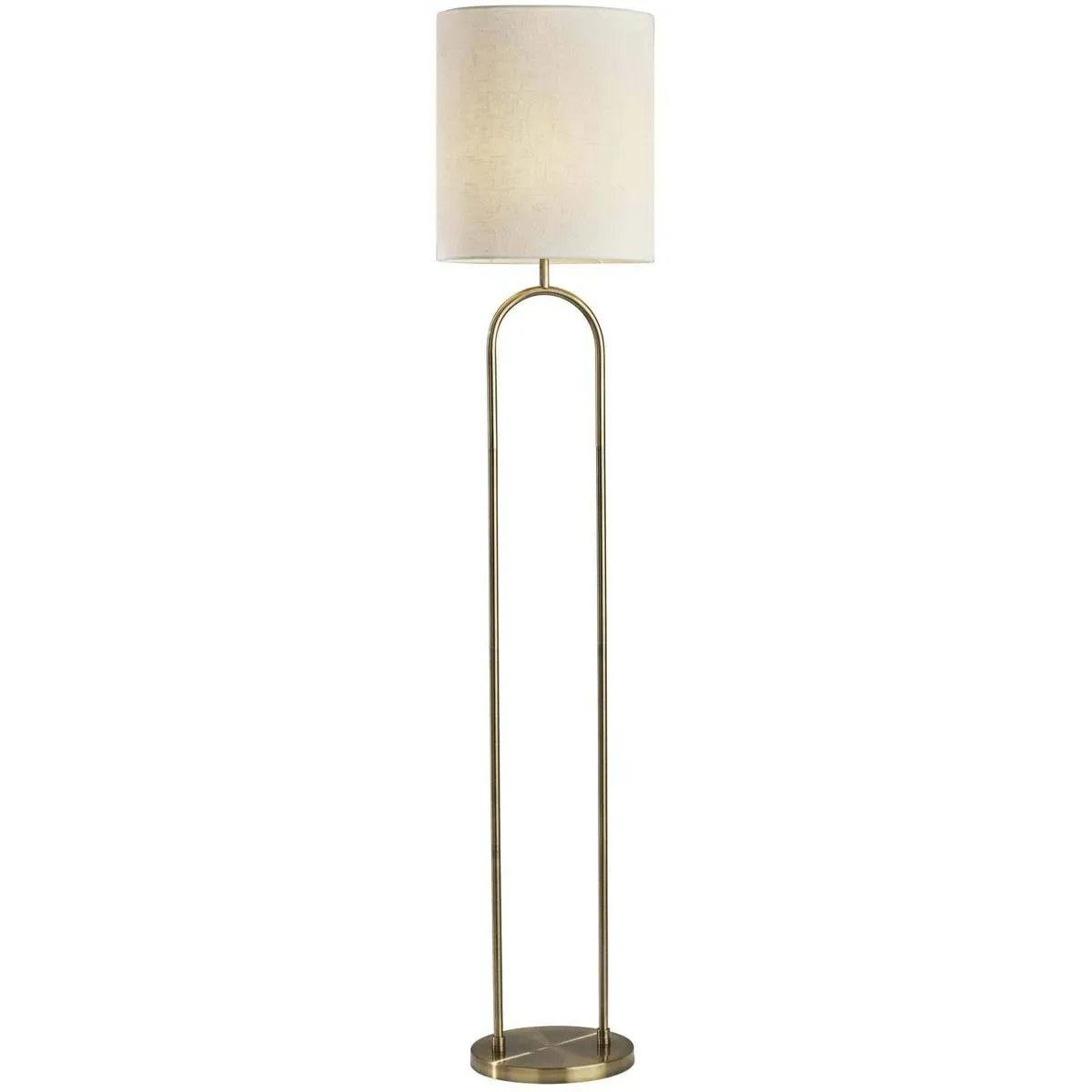 Adesso Joey Floor Lamp - Antique Brass product