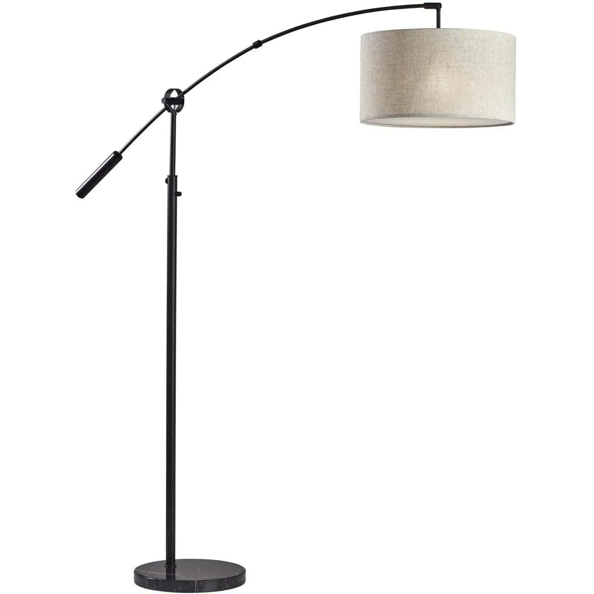 Adler 67 Inch Arc Floor Lamp - Black product