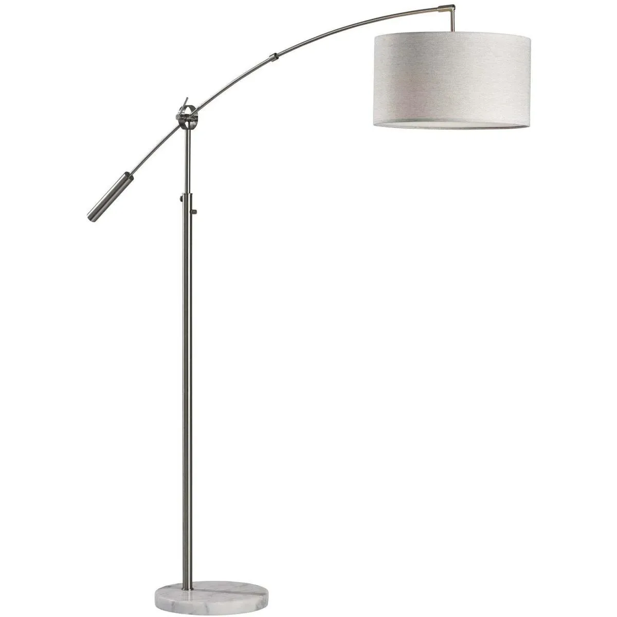 Adler 67 Inch Arc Floor Lamp - Brushed Steel product