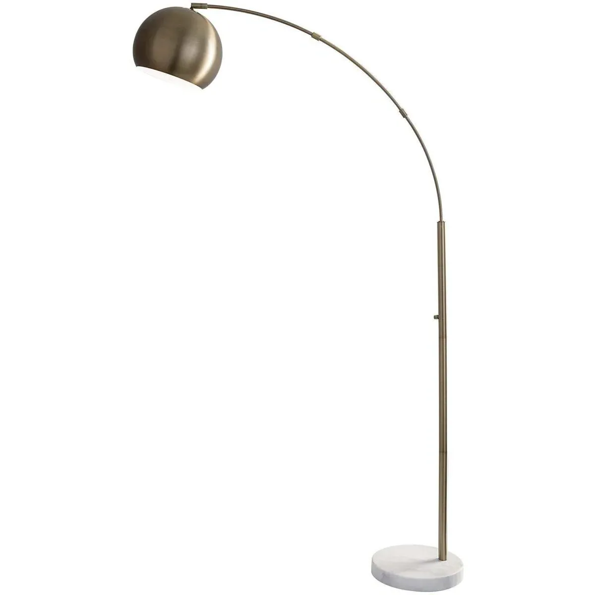 Astoria Arc Floor Lamp with Dimmer - Antique Brass, Marble product