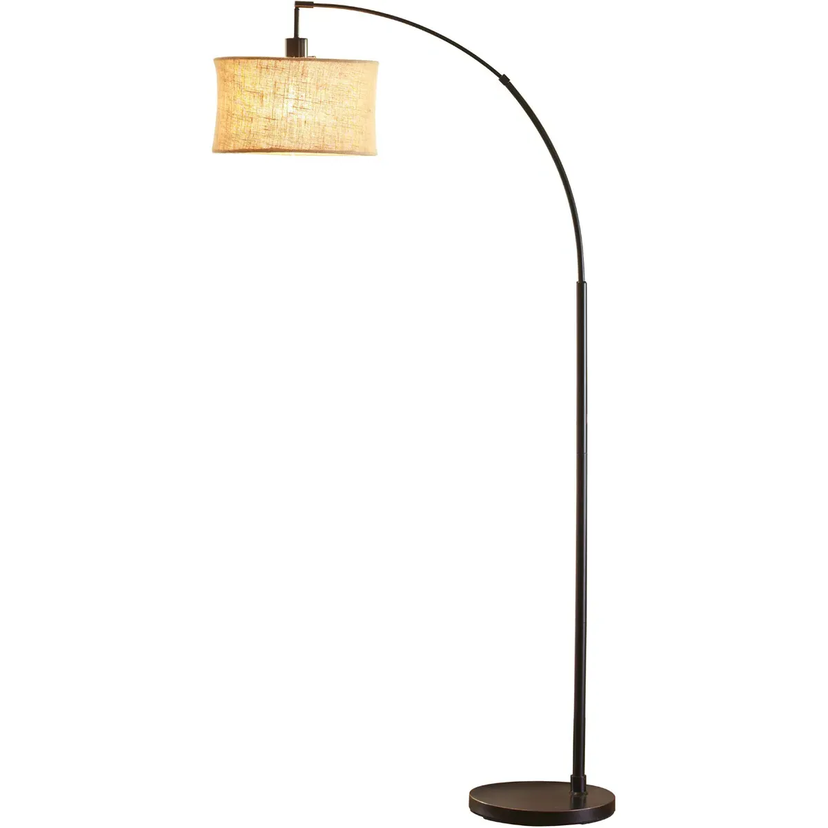 Burlap Arc Floor Lamp - Antique Bronze product