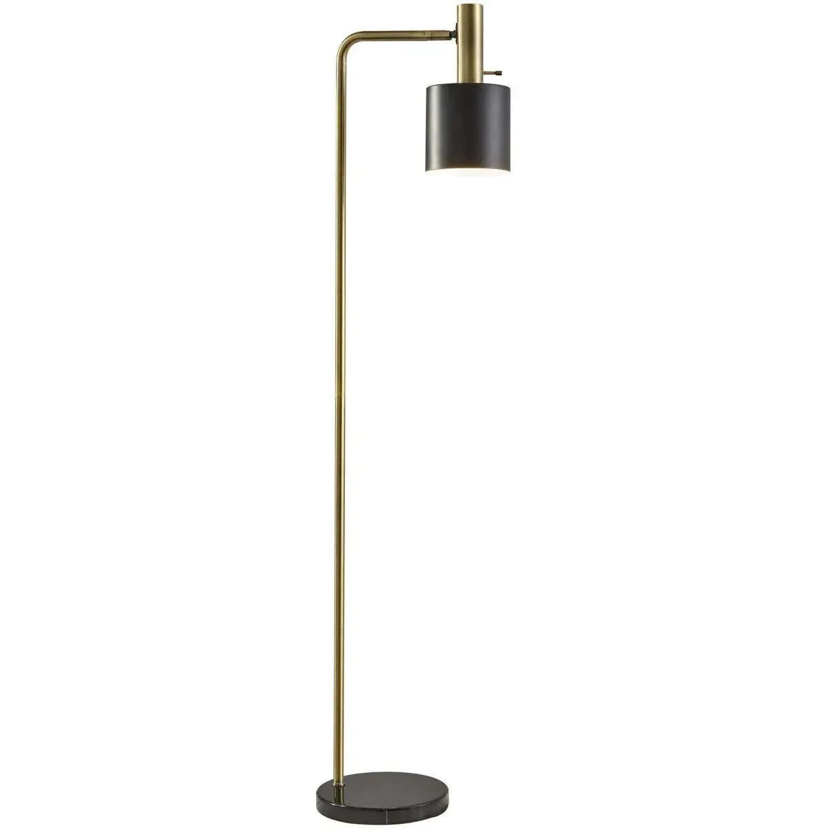 Emmett Floor Lamp - Antique Brass, Steel/Marble product