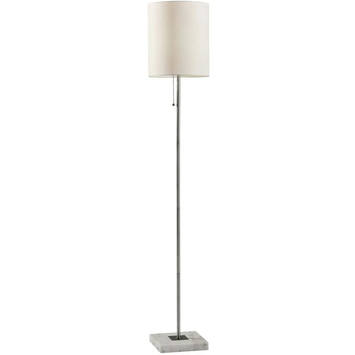 Fiona Floor Lamp with Pull Chain - Brushed Steel product