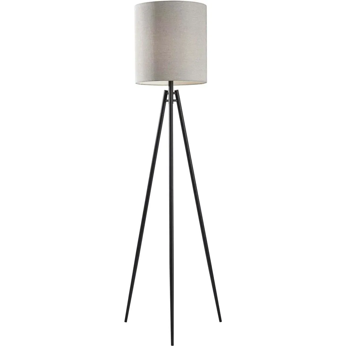 Glenwood 69-Inch Floor Lamp 3-Way Rotary - Black, Fabric product