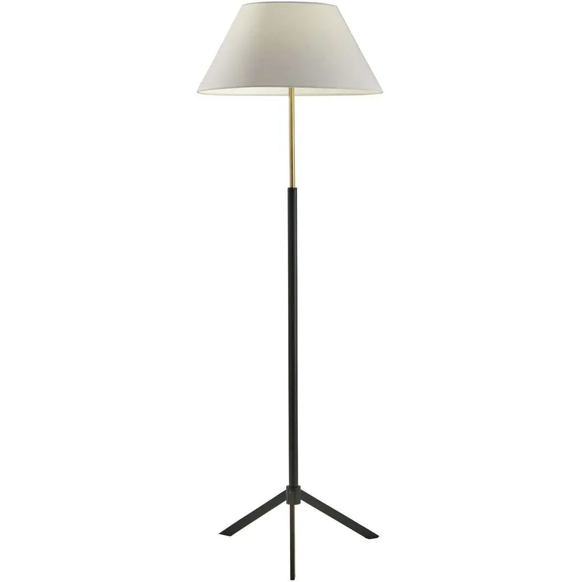 Harvey Floor Lamp 3-Way Rotary Switch - Black, Brass product