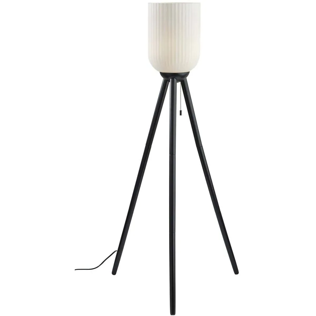 Kinsley Floor Lamp Pull Chain - Black, Rubberwood product